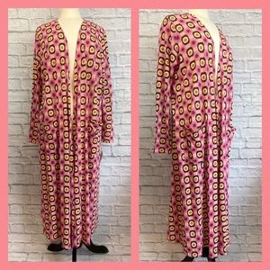 LuLaRoe Multi Geometric Sarah Cardigan Large